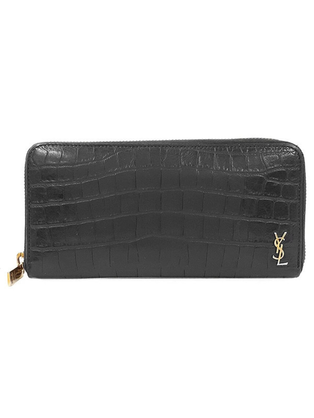 SAINT LAURENT PARIS Saint Paris Cassandra Zip Around Wallet Round Long